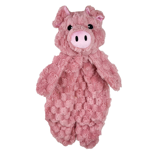 PetLou Fuzzy Friends Pig Plush Dog Toy Interactive Play