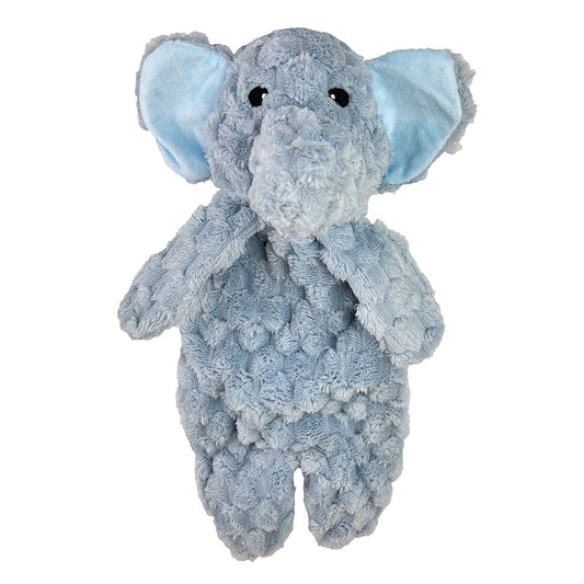PetLou Fuzzy Friends Elephant Plush Dog Toy Interactive Play