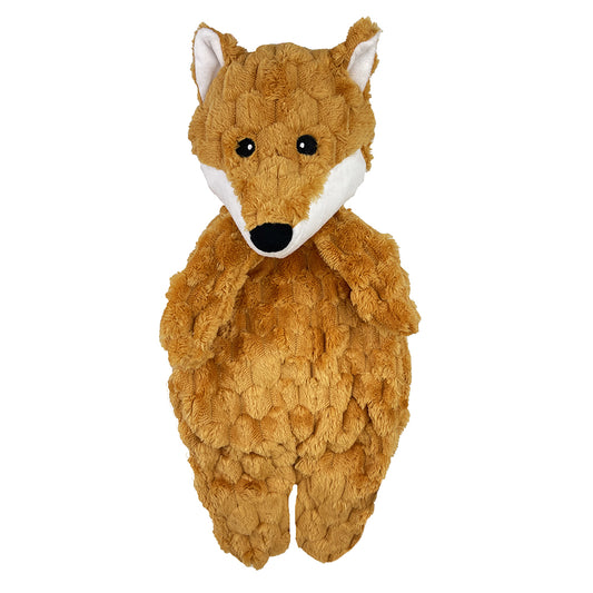PetLou Fuzzy Friends Fox Plush Dog Toy Interactive Play