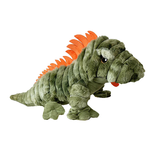 PetLou Zoo Friends Iguana Plush Dog Toy Durable Interactive Play