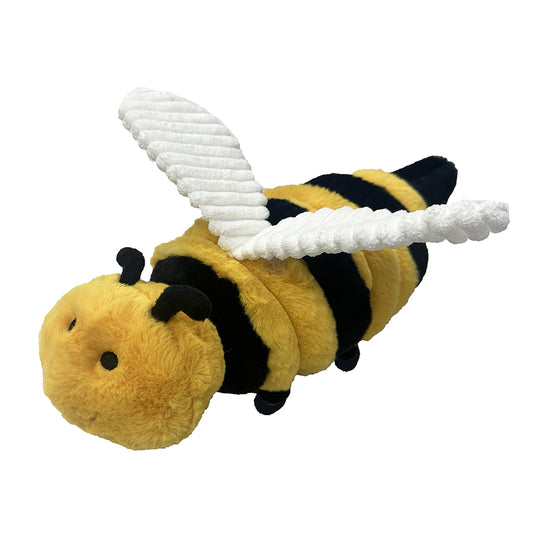 PetLou Farm Friends Bee Plush Dog Toy Durable Interactive Play
