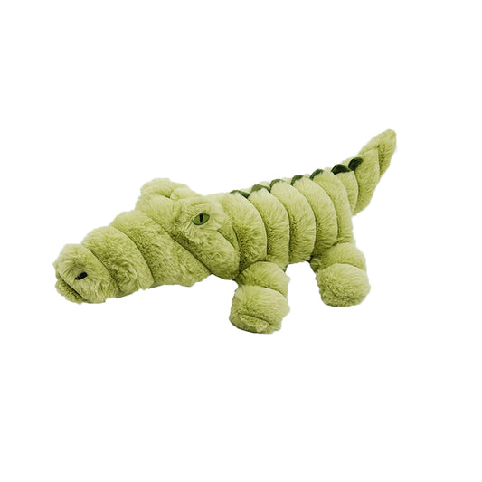 PetLou Zoo Friends Alligator Plush Dog Toy Interactive Squeaker