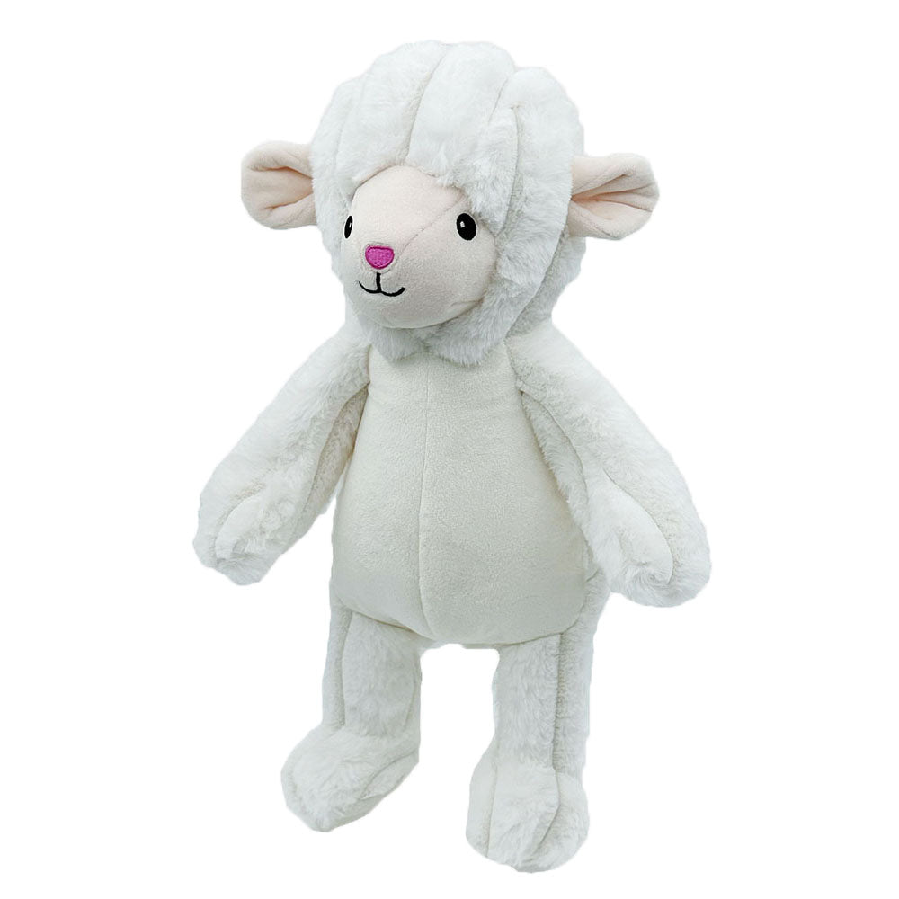 PetLou Farm Friends Lamb Plush Dog Toy Interactive Grunter and Squeakers