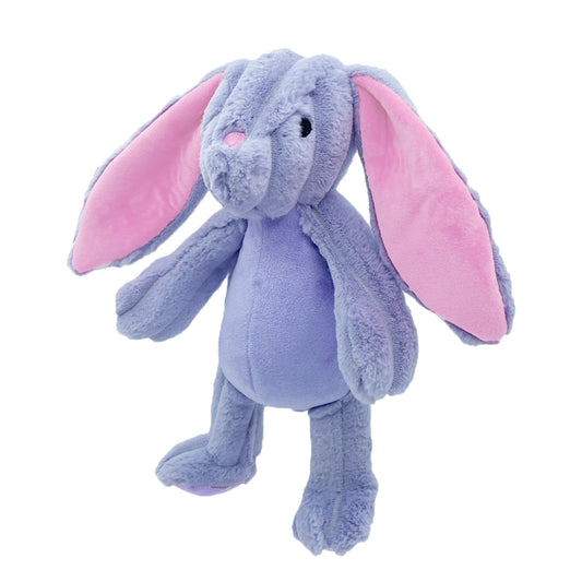 PetLou Farm Friends Rabbit Plush Dog Toy with Grunter and Squeakers