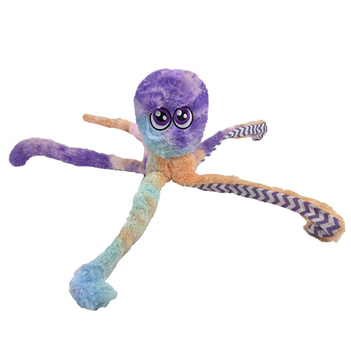 PetLou Octopus Plush Dog Toy - Purple Tie Dye