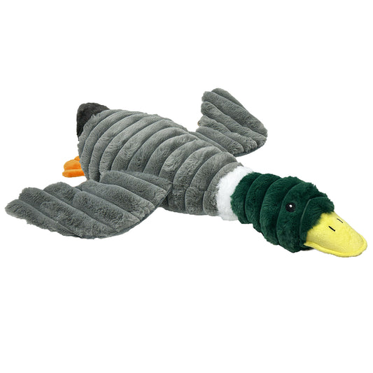 PetLou Farm Friends Mallard Duck Plush Dog Toy Durable Interactive Play