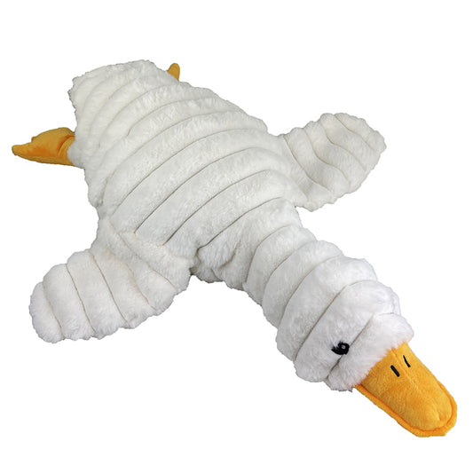 PetLou Farm Friends Jumbo Goose Plush Dog Toy Interactive Play