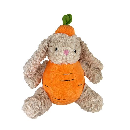 PetLou Carrot Rabbit Plush Dog Toy Interactive Squeaker