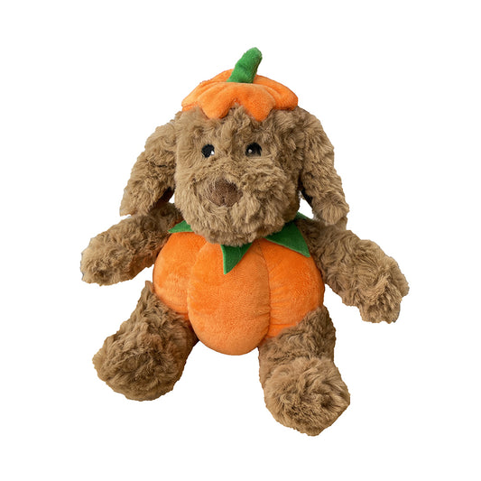 PetLou Pumpkin Dog Plush Dog Toy Interactive Squeaker