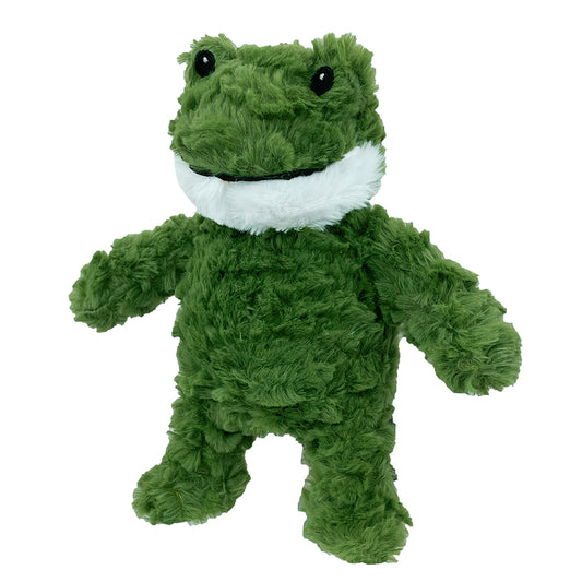 PetLou Frog Plush Dog Toy Interactive Squeaker and Crinkle Arms