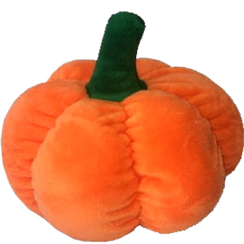 PetLou Pumpkin Durable Plush Dog Toy with Squeaker