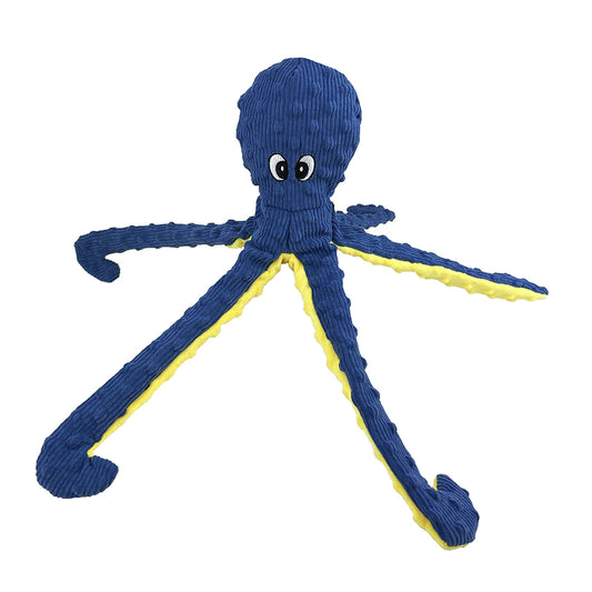 PetLou Dotty Friends Twin Pack Blue and Purple Octopi Plush Dog Toys