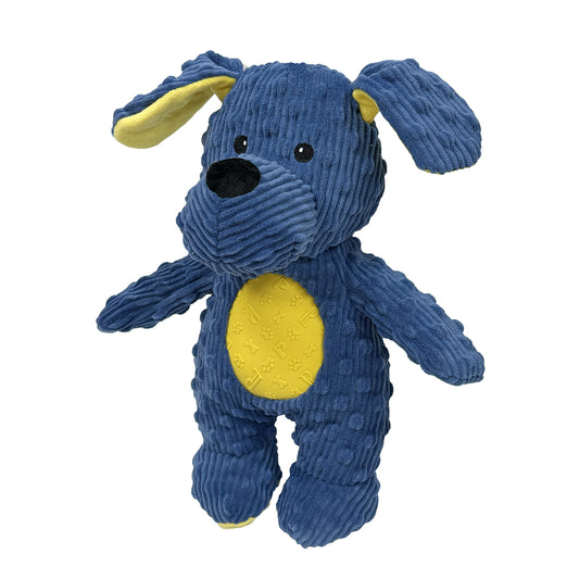 PetLou Dotty Friends Dog Corduroy Plush Dog Toy