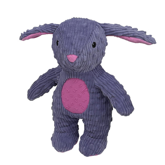 PetLou Dotty Friends Rabbit Corduroy Plush Dog Toy