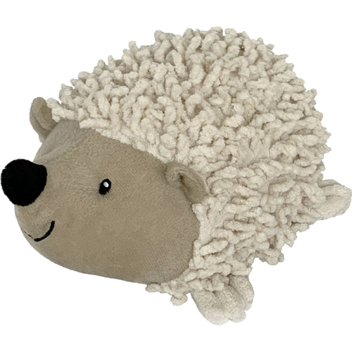 PetLou Natural Hedgehog Plush Dog Toy with Squeaker
