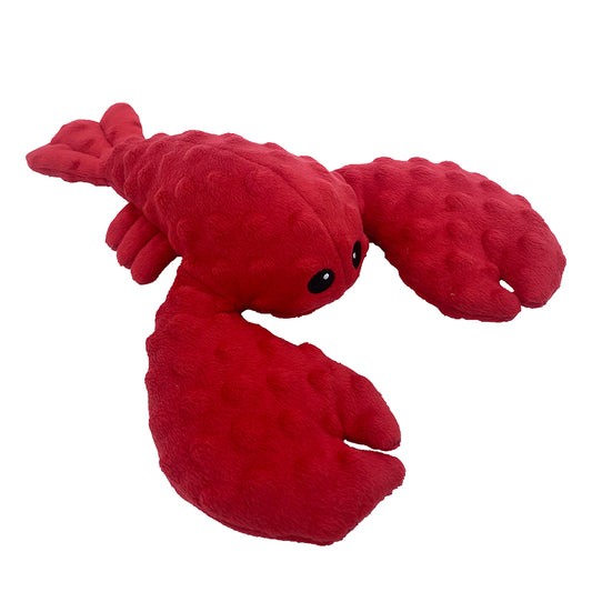 PetLou Dotty Friends Lobster Plush Dog Toy with Tough Mesh