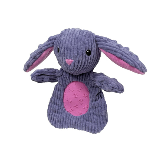 PetLou Rabbit Corduroy Dog Toy Rip Guard Durable Play
