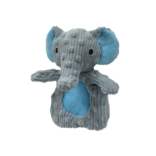 PetLou Elephant Corduroy Dog Toy Rip Guard Durable Play