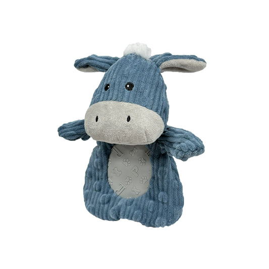 PetLou Donkey Corduroy Dog Toy Rip Guard Durable Play