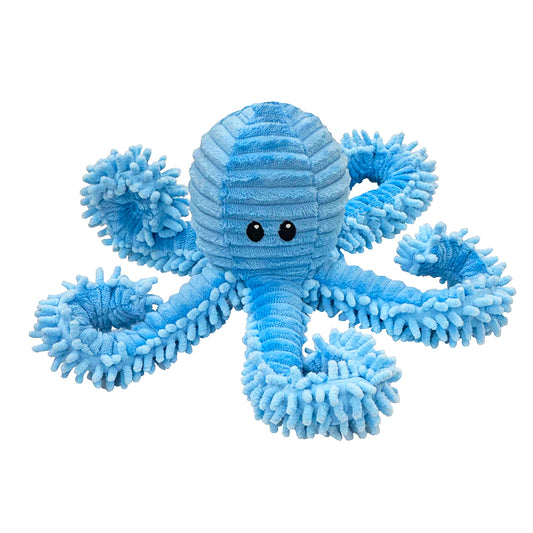 PetLou Blue Bay Octopus Micro Plush Dog Toy