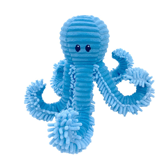 PetLou Blue Bay Octopus Micro Plush Dog Toy