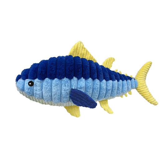 PetLou Tuna Plush Dog Toy Durable Soft Play