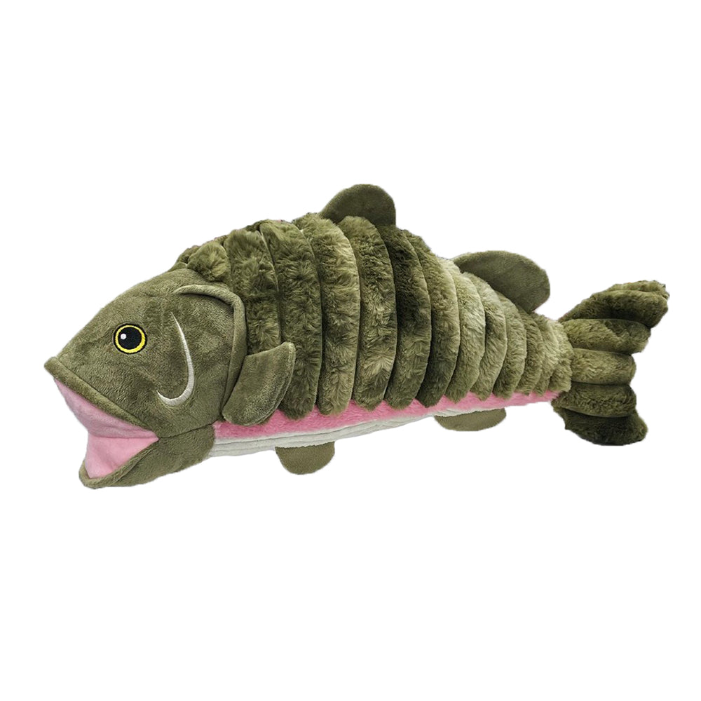 PetLou Farm Friends Salmon Plush Dog Toy Durable Interactive Play