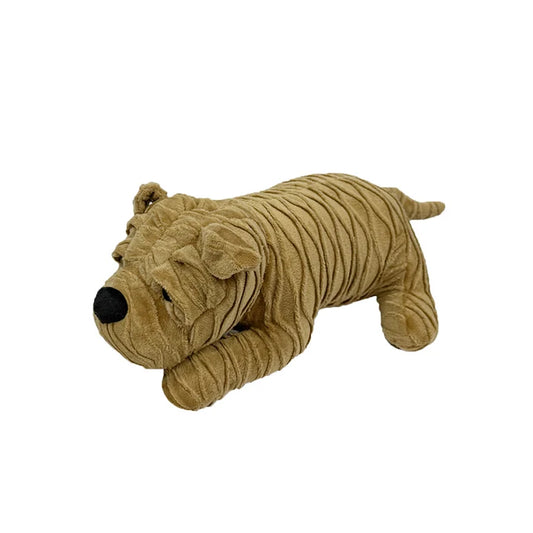 PetLou Shar Pei Textured Dog Toy Durable Sensory Play