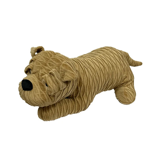 PetLou Shar Pei Textured Plush Dog Toy Sensory Play