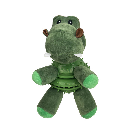 PetLou Belly Treats Crocodile Plush Reward Toy Interactive Mind Play