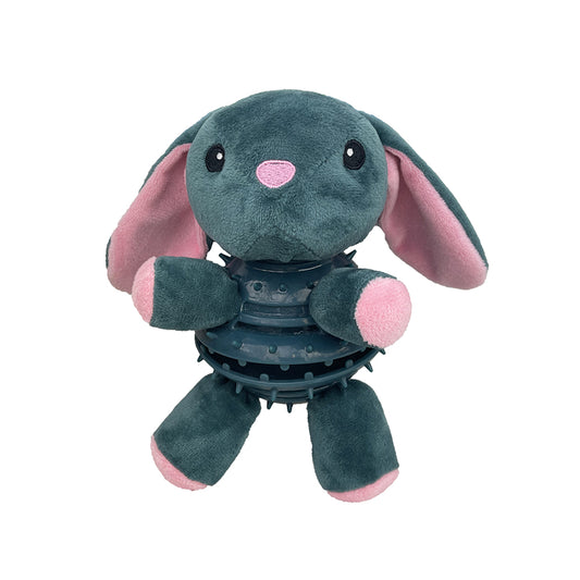 PetLou Belly Treats Rabbit Plush Reward Toy Interactive Mind Play