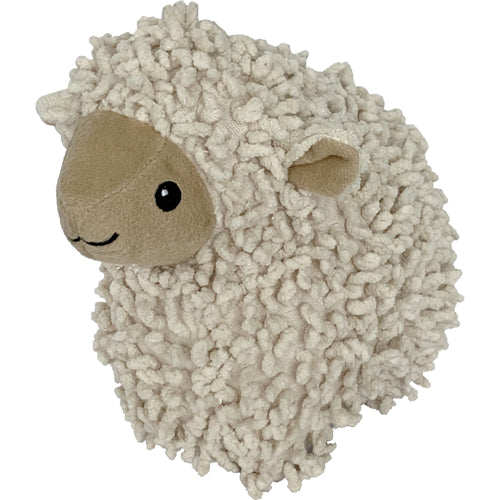 PetLou Natural Lamb Plush Dog Toy with Squeaker