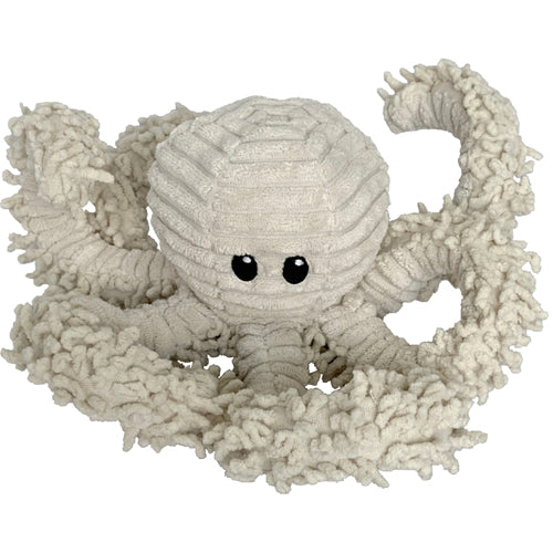 PetLou Natural Octopus Plush Dog Toy with Squeaker