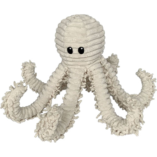 PetLou Natural Octopus Plush Dog Toy with Squeaker