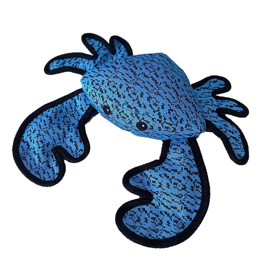 PetLou Farmhouse Crab Sneaker Fabric Plush Dog Toy
