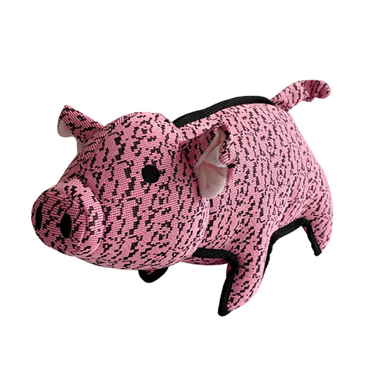 PetLou Farmhouse Pig Plush Dog Toy