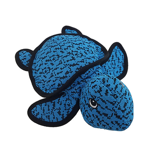 PetLou Farmhouse Turtle Plush Dog Toy with Grunter