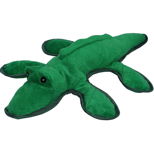 PetLou Bite Me Alligator Plush Dog Toy with Nylon Lining