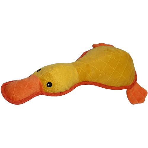 PetLou Bite Me Platypus Plush Dog Toy with Squeakers