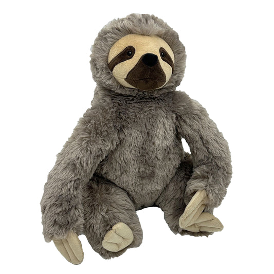 PetLou Sloth Plush Dog Toy with Floppy Crinkle Arms and Grunter