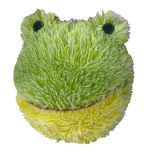 PetLou EZ Squeaky Frog Ball Plush Dog Toy with TPR Ball