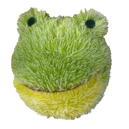 PetLou EZ Squeaky Frog Ball Plush Dog Toy with TPR Ball