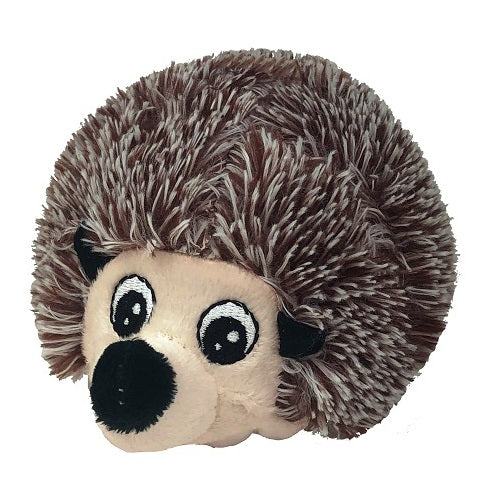 PetLou EZ Squeaky Hedgehog Ball Plush Dog Toy with TPR Ball