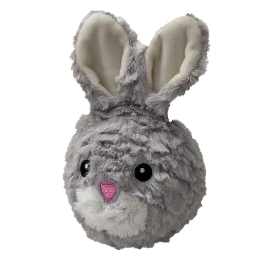 PetLou EZ Squeaky Ball Rabbit Dog Toy