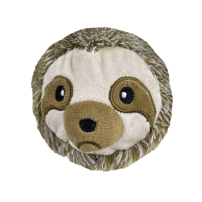 PetLou Sloth Squeaky Ball Plush Dog Toy