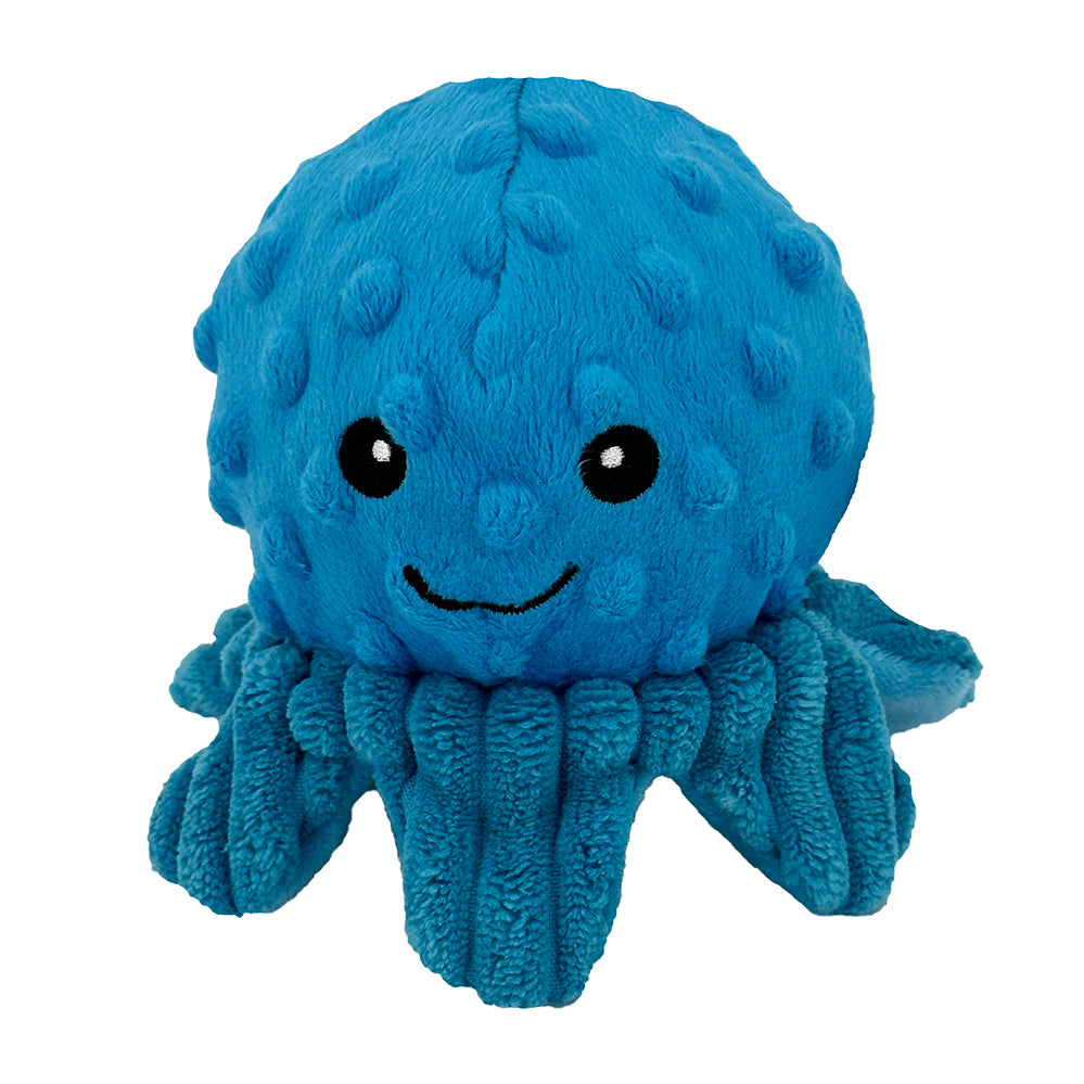 PetLou Octopus Squeaky Ball Plush Dog Toy