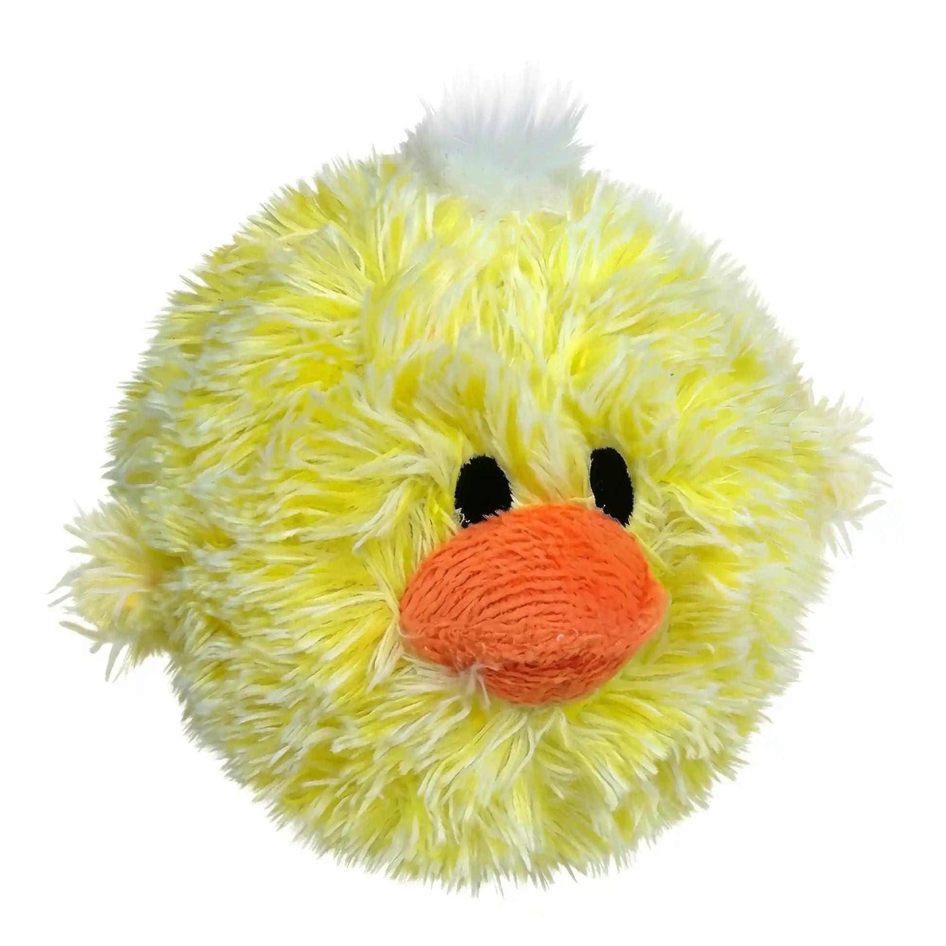 PetLou EZ squeaky chick plush ball dog toy 4 inch