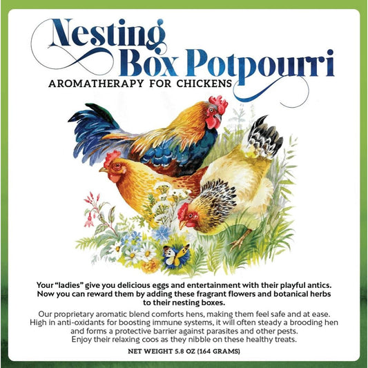 Lumino Nesting Box Potpourri Aromatherapy for Chickens | Natural Herbs & Flowers