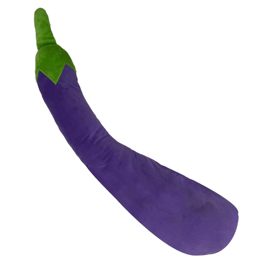 PetLou Eggplant Fresh Food Plush Dog Toy