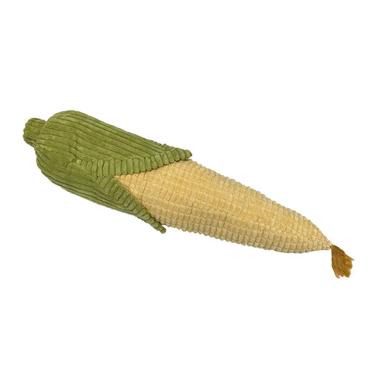 PetLou Fresh Food Corn Plush Dog Toy with Crinkle Husk